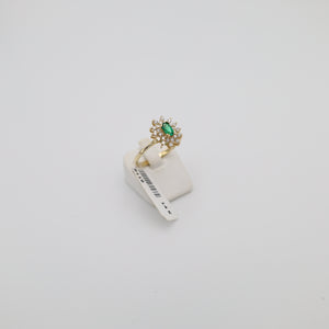 Ring Nr. 003, EM-0.20 Ct Color.G Diamant.0.25 ct